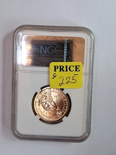 2009 Harrison $1 MSME67 NGC Mint Error - Image 2 of 2