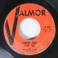 50'S / 60'S 45 Cathy Jean - Canadian Sunset / Please Love Me Forever On Valmor