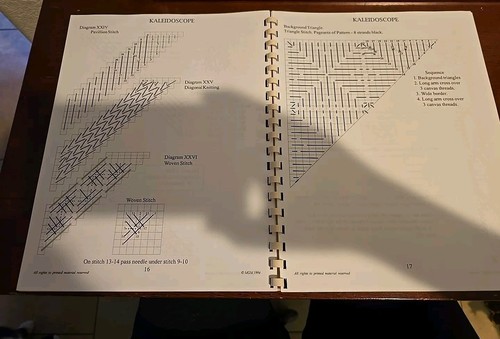 KALEIDOSCOPE Cross Stitch Needlepoint Genny Morrow Designs Pattern Booklet - Picture 5 of 10