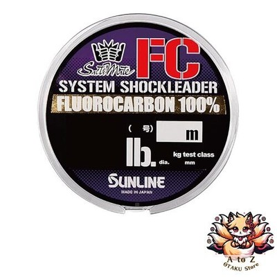 NEW SUNLINE Saltimate System Shock Leader FC 30m 70LB Size 20 Clear Fluorocarbon