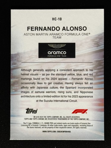 2024 Topps Chrome Formula 1 F1 - HELMET - PICK YOUR CARD | COMBINED SHIPPING! - Bild 20 von 30
