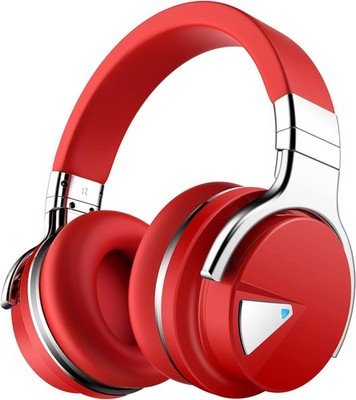 Silensys E7 Active Noise Cancelling Headphones RED SEALED/ Damaged Box