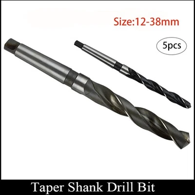 5tlg. HSS Spiralbohrer 12-38mm, Konus-Bohrer, Morsekegel Metallbohrer Bohrer Set - Bild 1 von 4