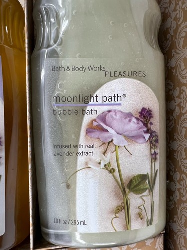 Set regalo vintage Bath & Body Works Pleasures originale Moonlight Path 6 pezzi NUOVO - Foto 7 di 18
