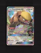 Carta Pokemon Holo Gumshoos GX 110/149 Sole e Luna Ultra Rara DMG