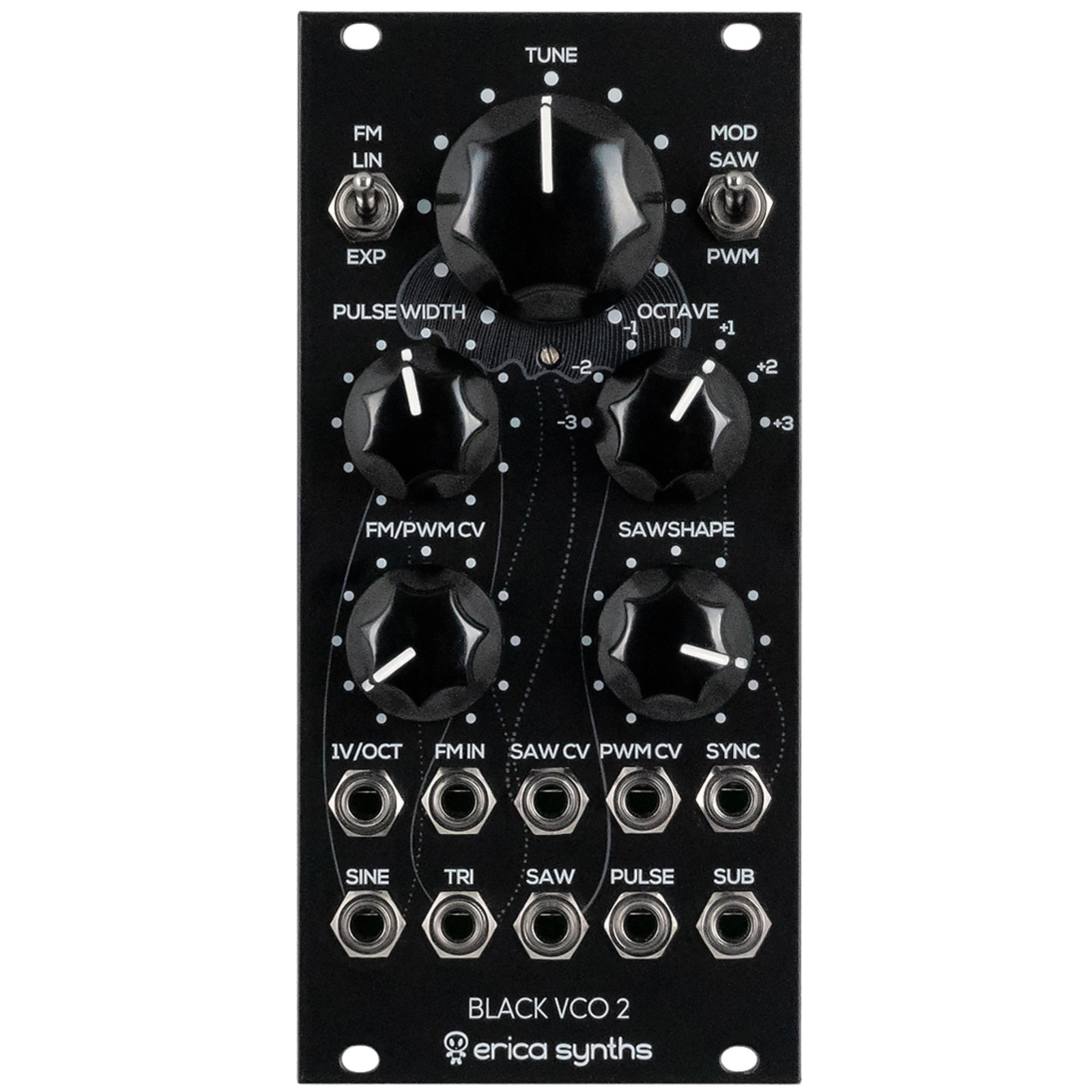 Erica Synths Black VCO2 Analog VCO Eurorack Synth Module 51090₽