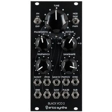 Erica Synths Black VCO2 Analog VCO Eurorack Synth Module