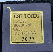 LSI Logic L1A1199 388018-0001 Ceramic PGA Gold Pin Vintage Microcircuit IC