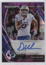 2021 Panini Prizm Draft Picks Purple Ice 94/99 Dax Milne #DPA-DMI Auto 0i7z