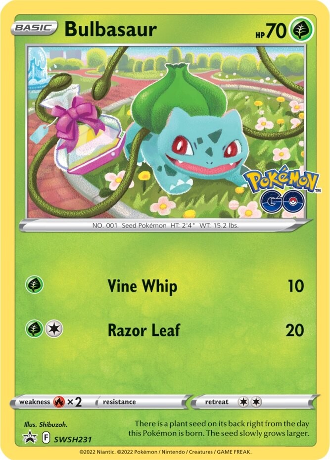 1x Bulbasaur - SWSH231 - SWSH Black Star Promos NM-Mint Pokemon SWSH Black Star 