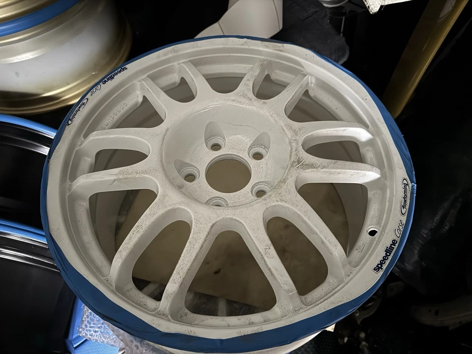 Speedline 5x114.3  17x8 Et38 Mitsubishi Evo X2 Refurbished Wheels  Rally Tarmac - Image 2 of 2