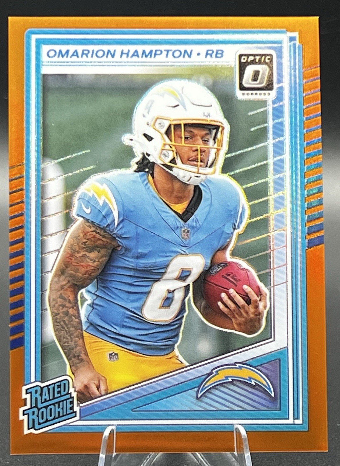 2025 Panini Donruss Optic - Omarion Hampton Rated Rookie Orange /299 #212