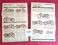 N°4984/  MOTOCONFORT avril 1939 / dépliant de la gamme motos ... / MOTOBECANE