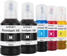 Epson 502 Ink Bottles 2 Black Cyan Magenta Yellow