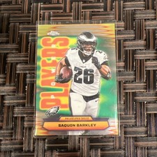 2025 Topps Chrome Saquon Barkley Power Players Refractor PP-13