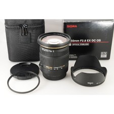 SIGMA 17-50mm F2.8 EX DC HSM obiettivo zoom standard per Canon con tappi anteriori e posteriori