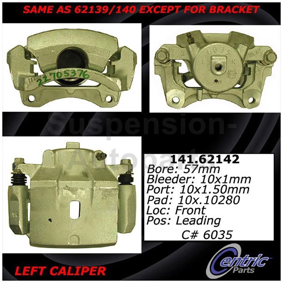 Pinza de freno delantera trasera Centric Parts para Chevrolet Malibu 2012 2011 2010 2009 Foto 3 de 4