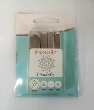 ImpressARt Henna Mandala Metal Stamp, Stamp Pack for Jewelry