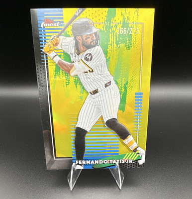 Topps Finest Fernando Tatis Jr. #27 San Diego Padres Serial Numbered #/275