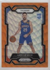 2023-24 Panini Prizm Orange Wave Prizm 51/60 Vasilije Micic #297 0xh3