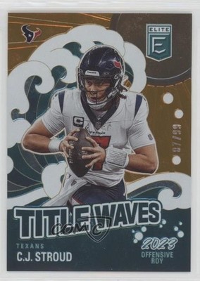 2024 Panini Donruss Elite Title Waves Orange /99 CJ Stroud #5 03rx