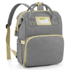 Diaper Backpack, Baby Changing Bags with Stroller Strap Milk Bottle Pockets,