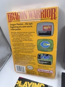 Dragon Warrior (Nintendo NES, 1989) CIB Complete w/ Cellophane Near Mint