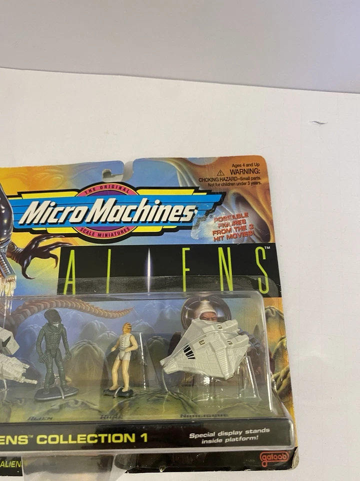 MicroMachines Aliens Collection 1 Set 1996 New Sealed Vintage - Image 4 of 4