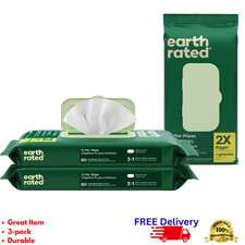 XL Hypoallergenic Pet Wipes Unscented 3pk 180ct Large Dog Grooming Plant-Based