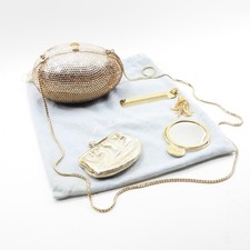 Vintage Judith Leiber Womens Minaudiere Egg Clutch Handbag.