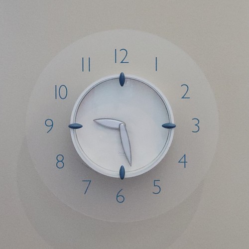 VTG Michael Graves Frosted Acrylic 8" Wall Clock Post Modern Memphis Style
