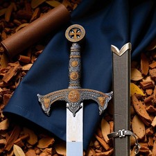 Espada Caballero Templario Real Hermosas Espadas Colección Medieval Premium Anduril