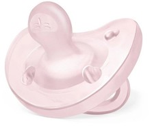 Chicco PhysioForma - Succhietto Gommotto 2-6M Soft in Silicone Rosa, 1 Pezzo