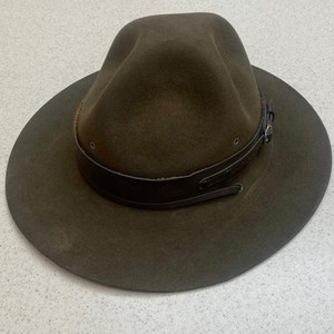 Boy Scouts Of America Scout Master Felt Campaign Hat  Size 7  1/4?  With  Sleeve