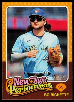 2024 Topps Heritage Bo Bichette New Age Performers Toronto Blue Jays #NAP-2