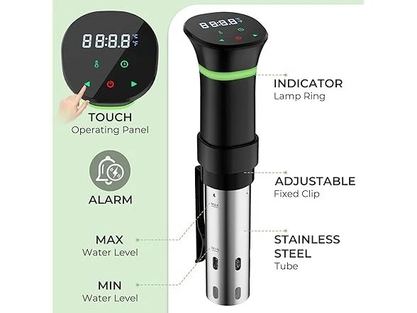 VPCOK Sous Vide Model: 805A Precision Cooker 1000 WATT, Digital Display Control
Opens in a new windo