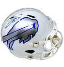 Terrel Bernard Signed Full Size REPLICA Rivalry Helmet Buffalo Bills TSB COA