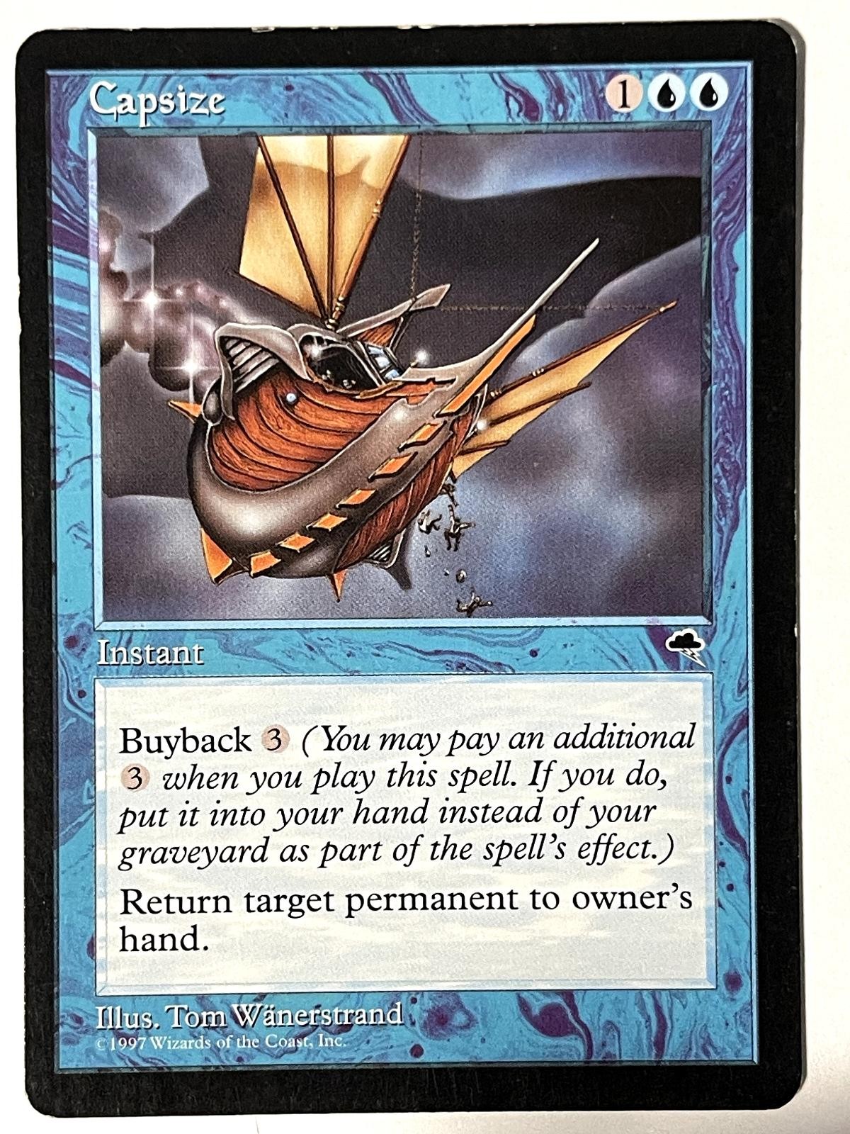 Capsize 55 Common Tempest Magic: The Gathering Lightly Played