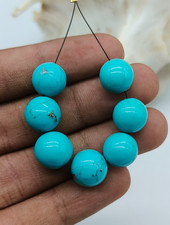 AAA Natural Turquoise Round Beads-Genuine Sky Blue Color Beads-Most trending