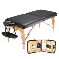 Uimoso 72.8" Professional Massage Table Portable Adjustable 2 Folding 750LBS
