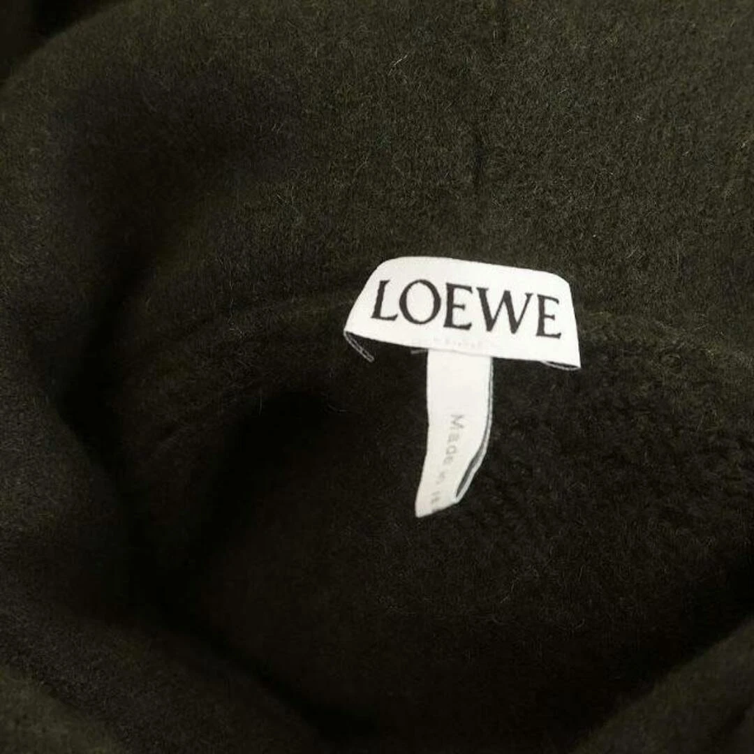 Felpa con cappuccio oversize Loewe maglione cashmere maglia S verde MI usata 2e120e07519
