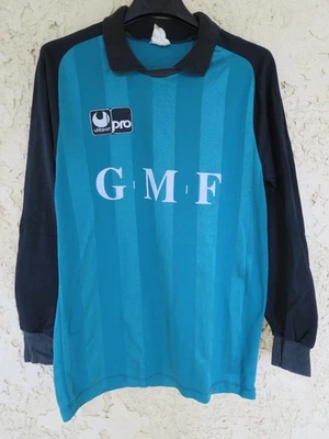 Maillot goal UHSLPORT PRO porté n°1 vintage GMF vert noir années 80 GK shirt L - Photo 1/4