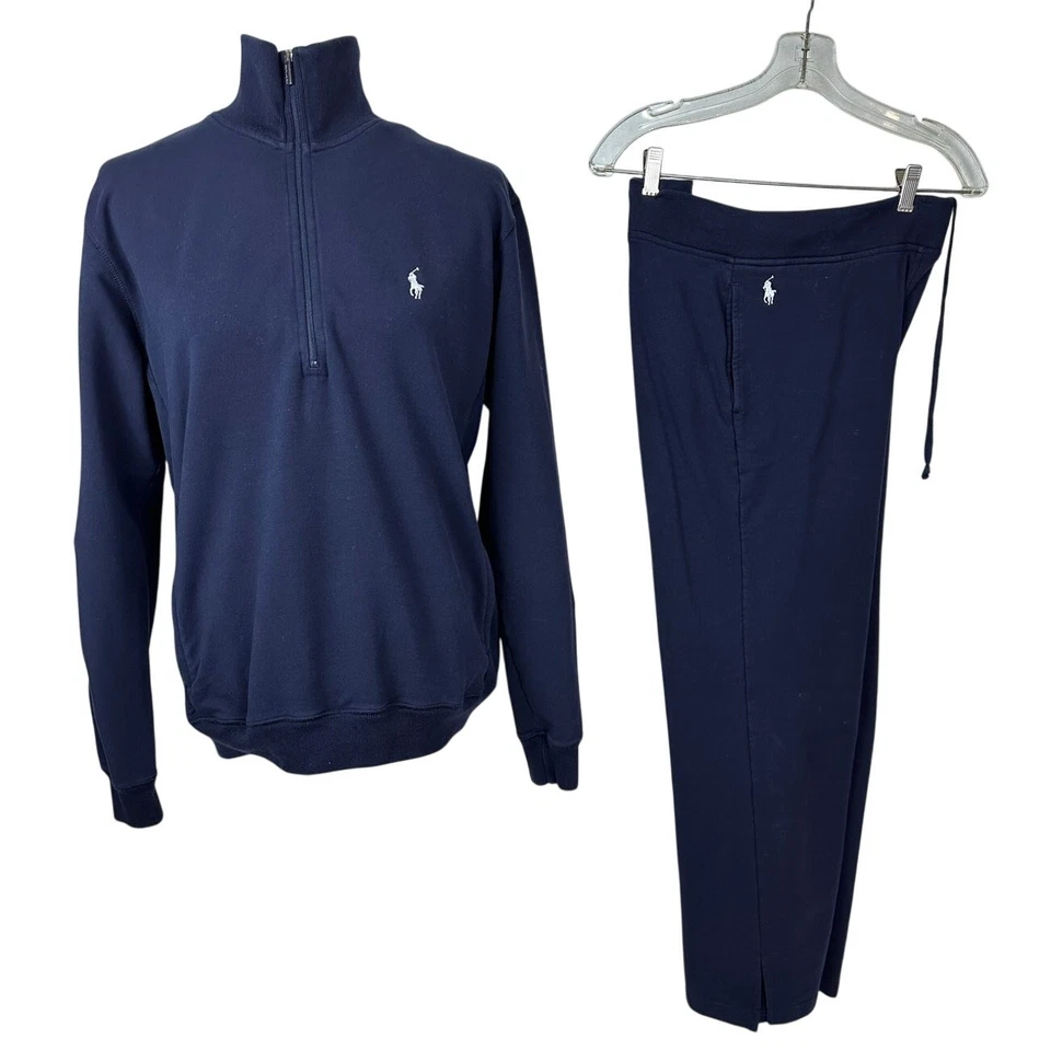 Ralph Lauren Mujer Azul Marino Chaqueta LG y Pantalones SM Conjunto Deportivo Jogger Track  Foto 2 de 4