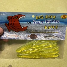 Big Bite Saltwatwr baits Chartreuse 10 count pack
