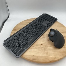 Logitech MX Keys Keyboard MX Ergo Wireless Trackball Mouse Graphite Black