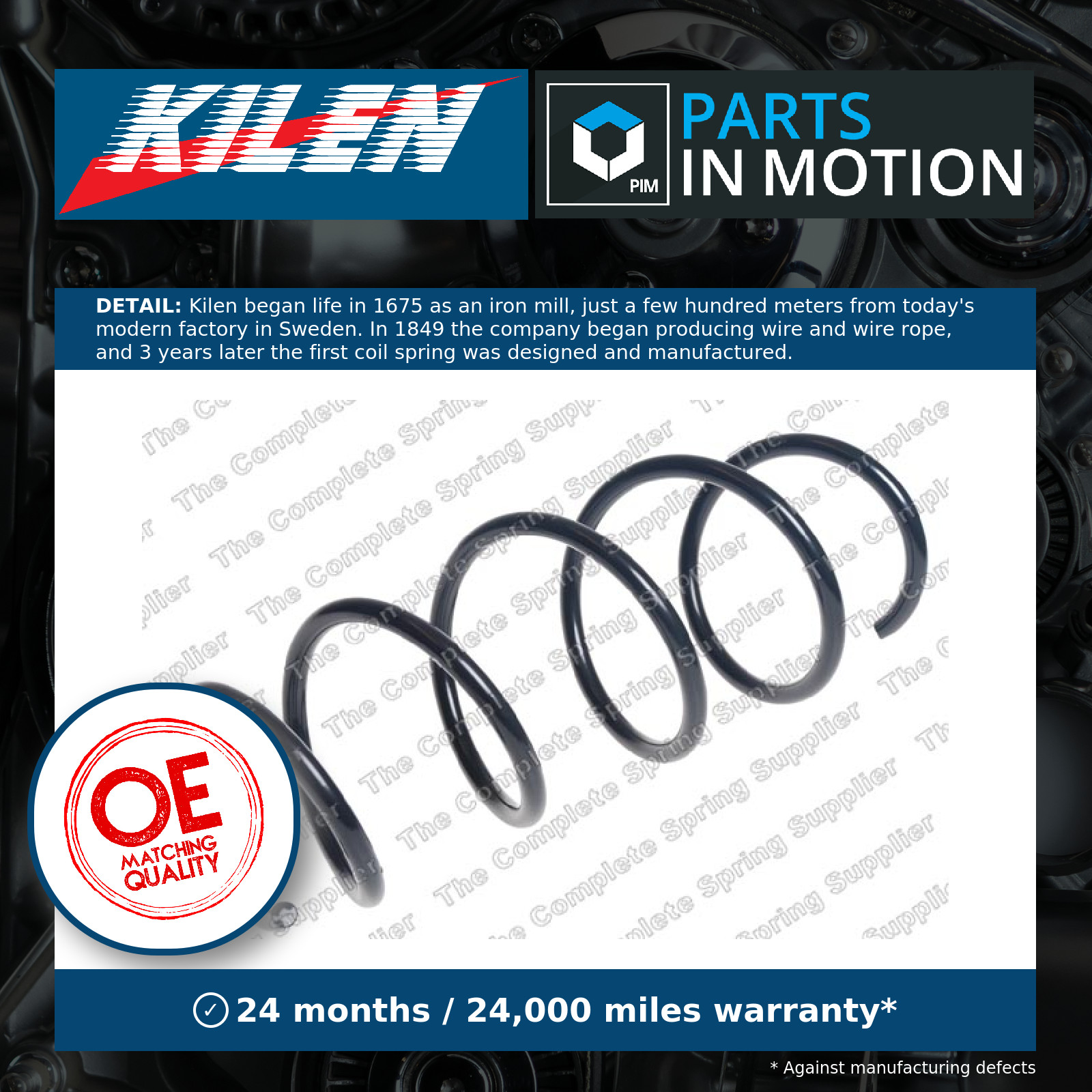 22841219 Front Coil Spring Suspension Replacement Fits Fiat Panda 312 319 Sachs - Image 5