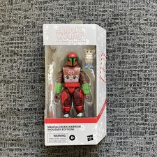 New Star Wars Black Series Mandalorian Warrior Holiday Edition 6  Action Figure