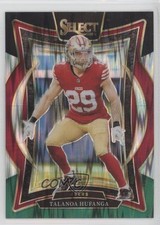 2024 Panini Select Concourse Black & Green Shock Prizm Talanoa Hufanga #46 1d0h