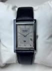 Vintage Refurbished Seiko Slim Tank Quartz Japan Men's Wrist Watch