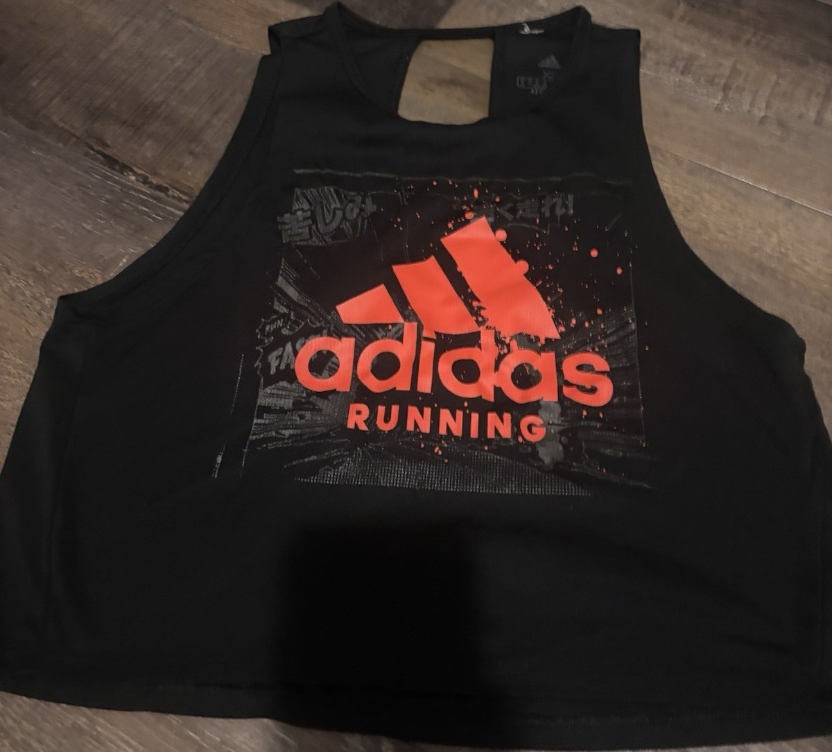 adidas Running Women's Cropped Sleeveless Tank Top Lightweight Crew Neck xs